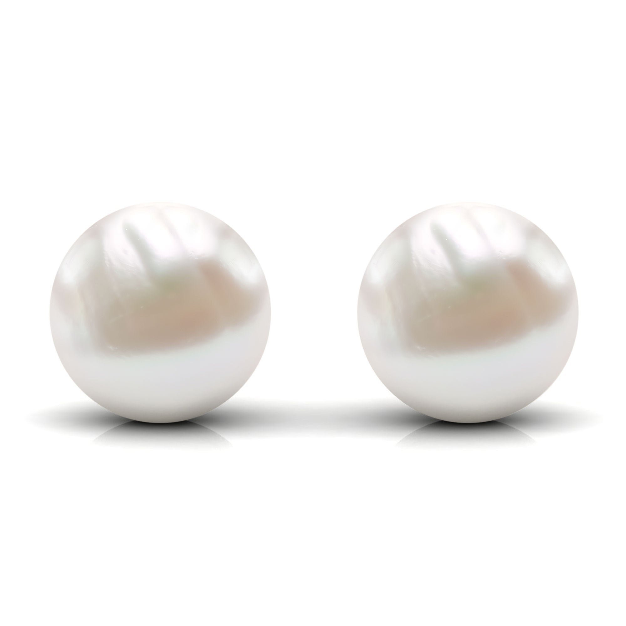 Arisha Jewels-Simple Freshwater Pearl Solitaire Stud Earrings