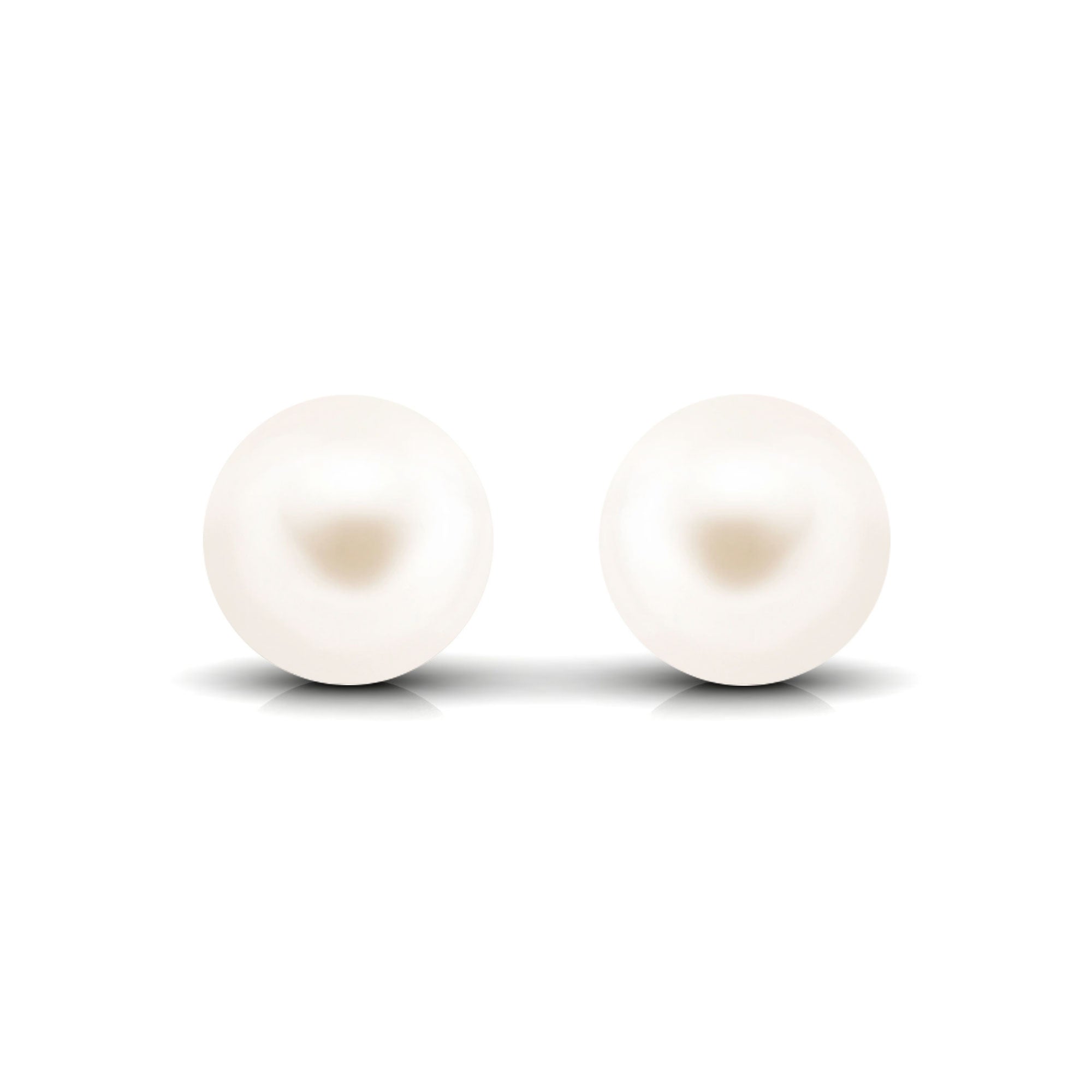 Arisha Jewels-Simple Freshwater Pearl Solitaire Stud Earrings