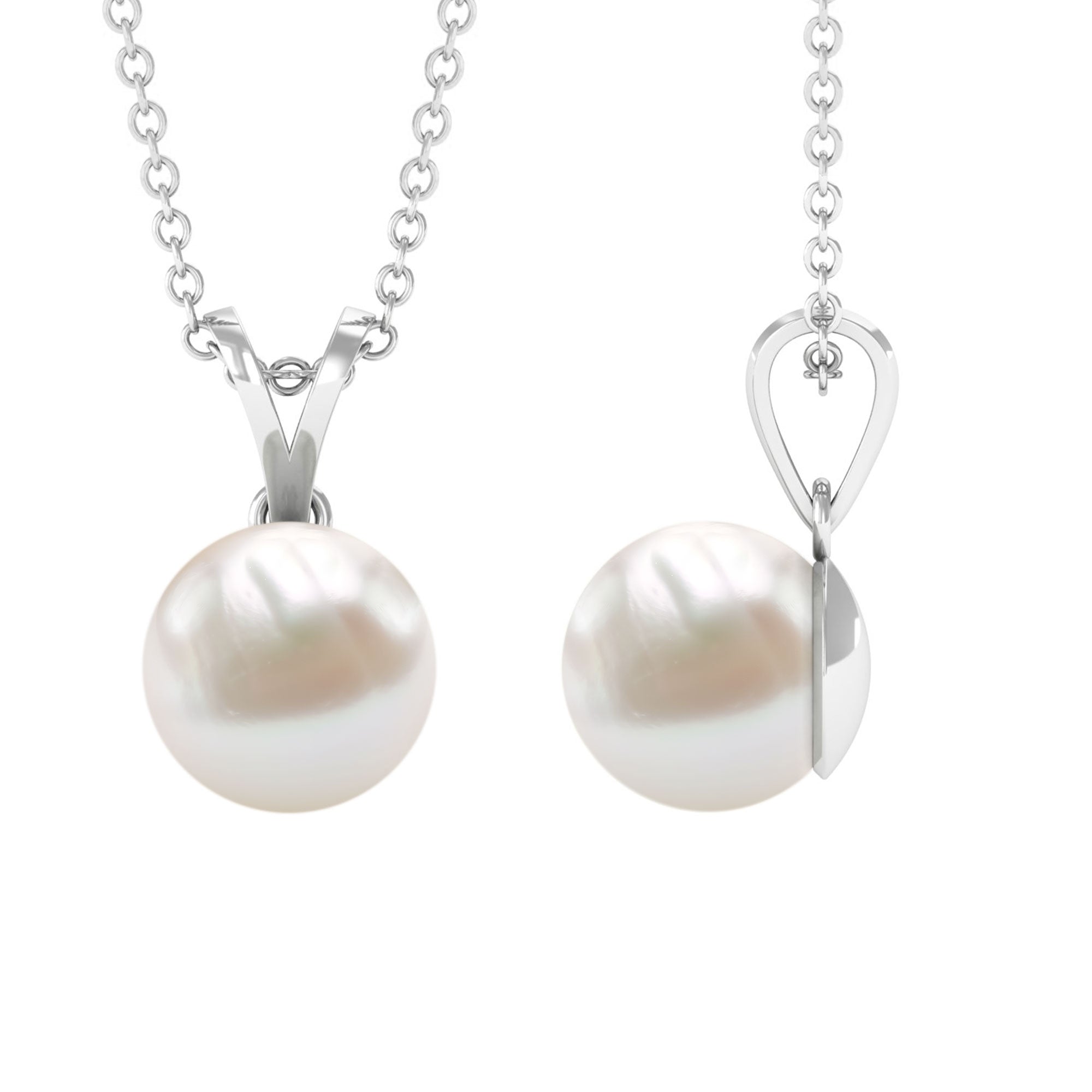 Arisha Jewels-Cultured Freshwater Pearl Solitaire Pendant Necklace