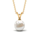 Arisha Jewels-Cultured Freshwater Pearl Solitaire Pendant Necklace