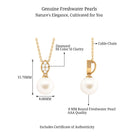 Arisha Jewels-Handpicked Freshwater Pearl Pendant with Diamond