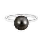 Arisha Jewels-Round Tahitian Pearl Solitaire Ring