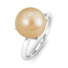 Arisha Jewels-Minimal South Sea Pearl Solitaire Ring