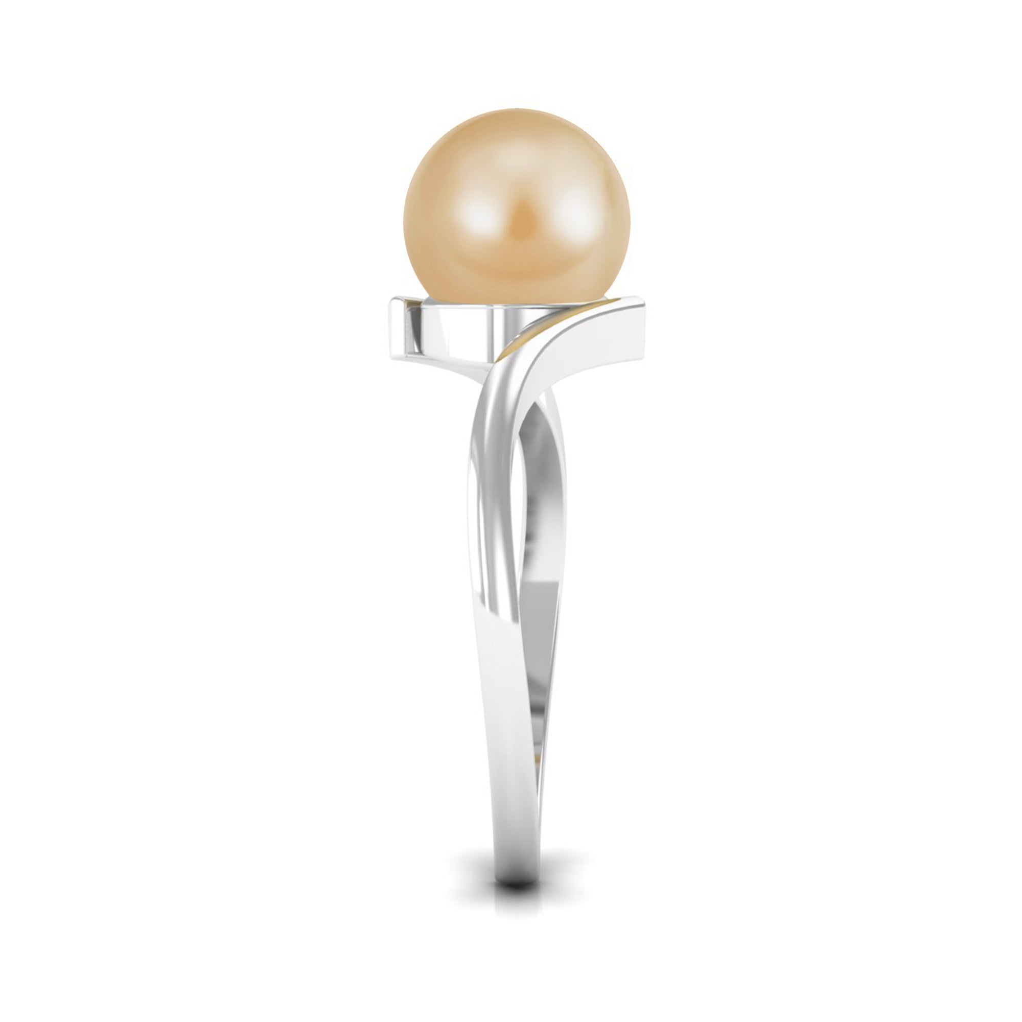 Arisha Jewels-Solitaire South Sea Pearl Bypass Ring