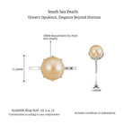 Arisha Jewels-Simple Golden South Sea Pearl Solitaire Ring