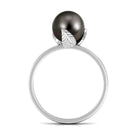 Arisha Jewels-Natural Tahitian Pearl Solitaire Ring