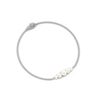 Graduated Style Freshwater Pearl Chain Bracelet Freshwater Pearl-AAAA Quality - Arisha Jewels