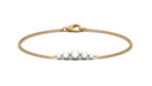 Graduated Style Freshwater Pearl Chain Bracelet Freshwater Pearl-AAA Quality - Arisha Jewels