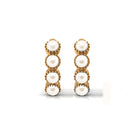 Minimal Hoop Earrings with Freshwater Pearl Freshwater Pearl-AAAA Quality - Arisha Jewels