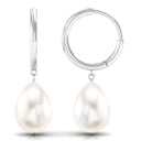 Minimal Freshwater Pearl Drop Earrings Freshwater Pearl-AAAA Quality - Arisha Jewels