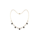 Black and White Pearl Layered Necklace Tahitian pearl-AAAA Quality - Arisha Jewels