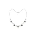 Black and White Pearl Layered Necklace Tahitian pearl-AAA Quality - Arisha Jewels